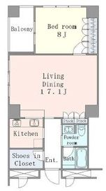 フォレストタウン参宮橋 404 間取り図