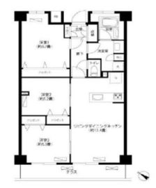 カナール山王 1階 間取り図