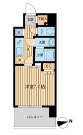 エルシア五反田 203 間取り図