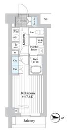 プレール・ドゥーク新宿West 309 間取り図