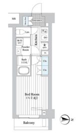 プレール・ドゥーク新宿West 310 間取り図