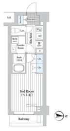 プレール・ドゥーク新宿West 314 間取り図