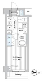 プレール・ドゥーク新宿West 315 間取り図