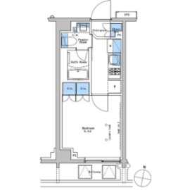 ブラウ戸越銀座テラス 101 間取り図