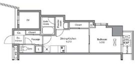 レジディア入谷 401 間取り図