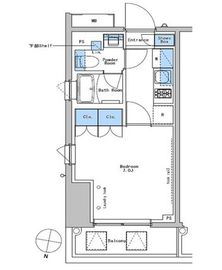 ブラウ戸越銀座テラス 105 間取り図