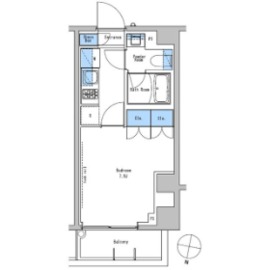 ブラウ戸越銀座テラス 106 間取り図