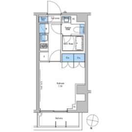 ブラウ戸越銀座テラス 310 間取り図