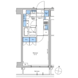 ブラウ戸越銀座テラス 307 間取り図