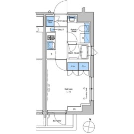 ブラウ戸越銀座テラス 104 間取り図