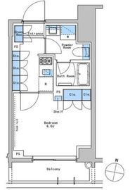 ブラウ戸越銀座テラス 202 間取り図