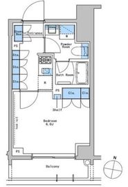 ブラウ戸越銀座テラス 402 間取り図