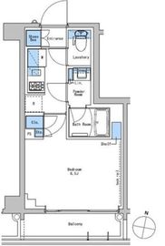 ブラウ戸越銀座テラス 203 間取り図