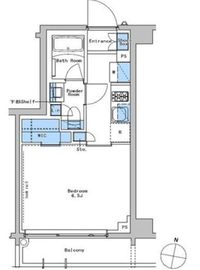 ブラウ戸越銀座テラス 4階 間取り図
