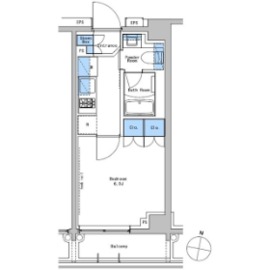 ブラウ戸越銀座テラス 206 間取り図