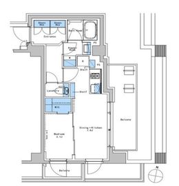 ブラウ戸越銀座テラス 505 間取り図