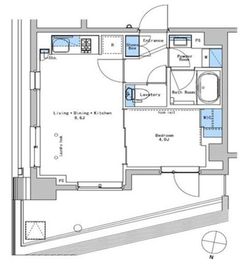 ブラウ戸越銀座テラス 408 間取り図