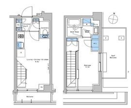 ブラウ戸越銀座テラス 504 間取り図