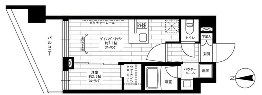 ステージファースト桜新町 5階 間取り図