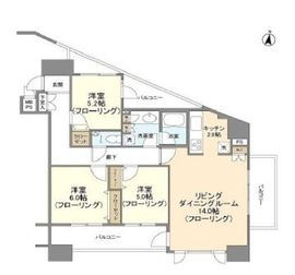 HF白金高輪レジデンス 401 間取り図