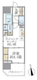 ブリリアイスト浅草橋 603 間取り図