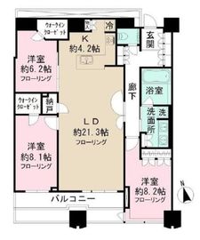 富久クロスコンフォートタワー(Tomihisa Cross)  45階 間取り図