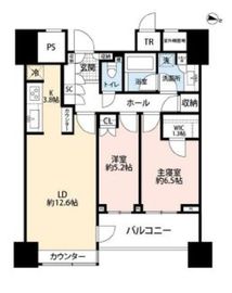 パークコート文京小石川ザ・タワー 25階 間取り図