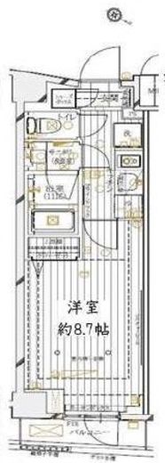 レガリス四谷 4階 間取り図