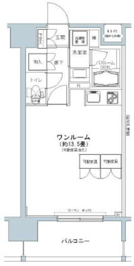 パークキューブ板橋本町 403 間取り図