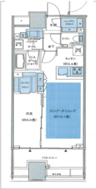 シティタワー銀座東 17階 間取り図