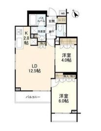 オープンレジデンシア大崎 5階 間取り図