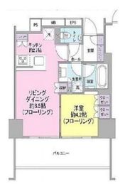 オーベルアーバンツ東中野 6階 間取り図