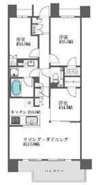 アトラス池尻レジデンス 9階 間取り図