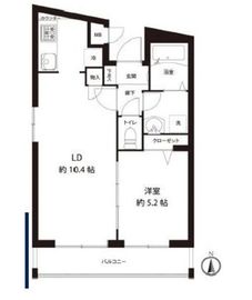 レオーネ馬込 409 間取り図