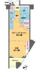 カスタリア池袋 201 間取り図