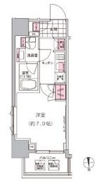 プレジリア東日本橋 1006 間取り図