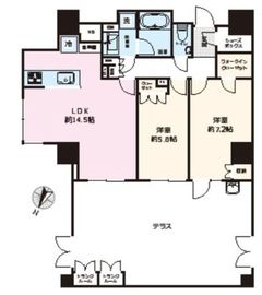 ブリリアンコート神楽坂 2階 間取り図