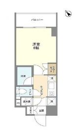 エストライフ勝どき 603 間取り図