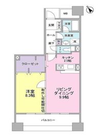 アーバンライフ月島駅前 W1212 間取り図