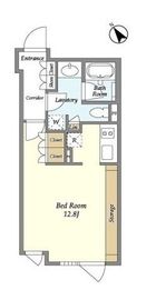アンソレイエ下北沢 304 間取り図