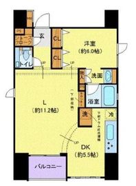 プレール・ドゥーク銀座東 9階 間取り図