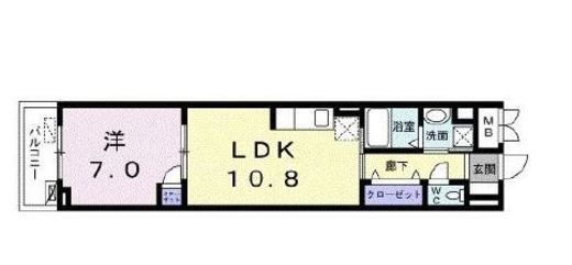 アビタシオン代々木上原 303 間取り図