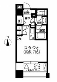 レジディア市ヶ谷 308 間取り図