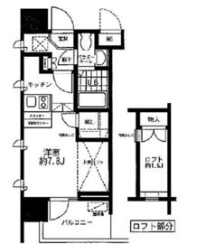 レジディア大森東 205 間取り図