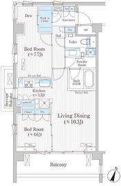 バウスステージ広尾 201 間取り図