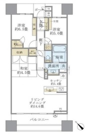 ブリリア大島小松川公園 13階 間取り図