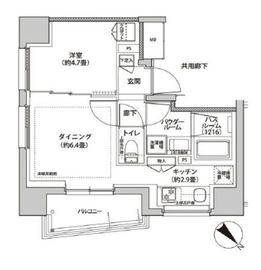 シティハウス文京茗荷谷 9階 間取り図