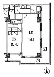 The Hermitage (ザ・ハーミティッジ) 207 間取り図