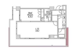 The Hermitage (ザ・ハーミティッジ) 307 間取り図