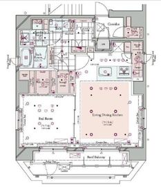 コンシェリア麻布プラチナムスクエア 12階 間取り図